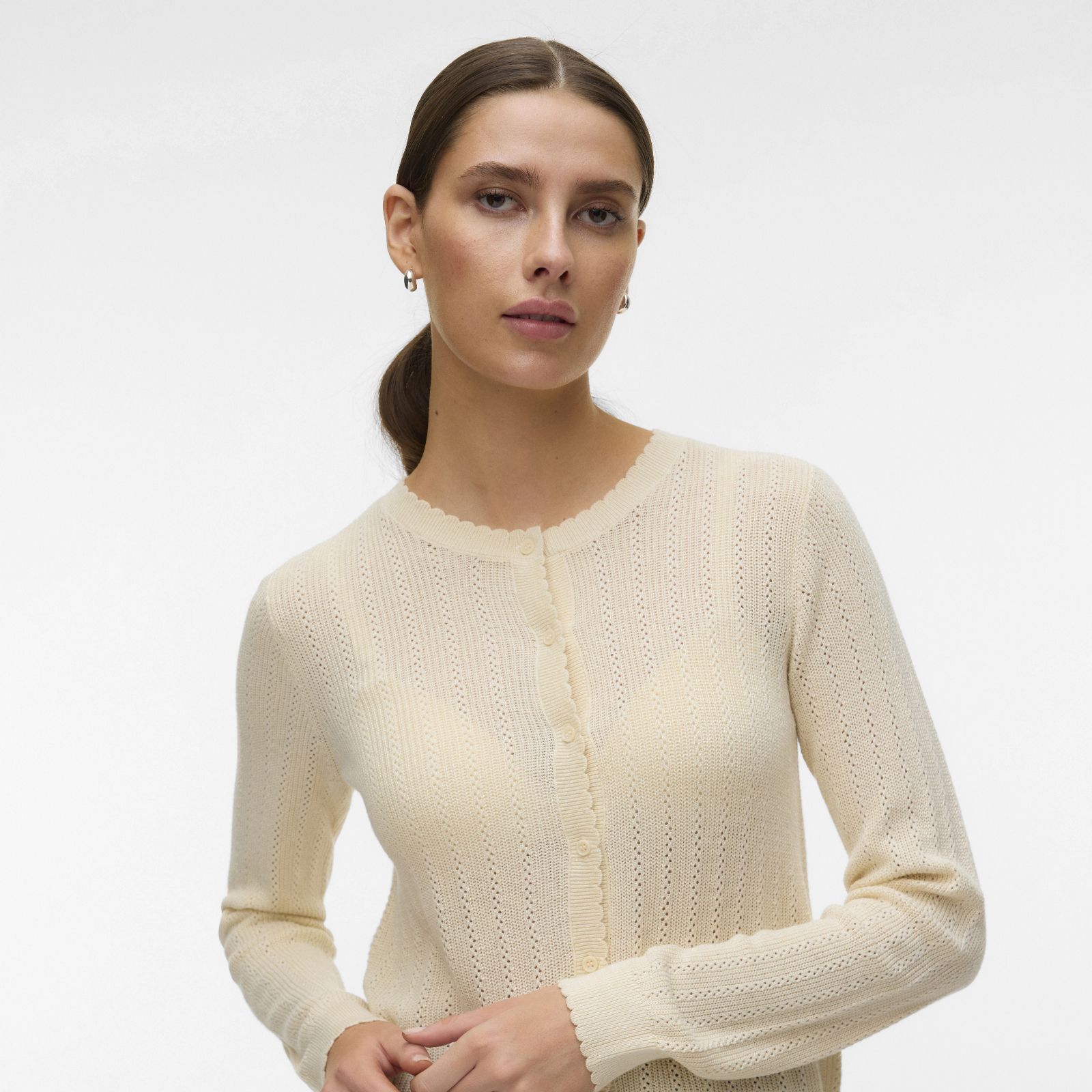 Vero Moda Newlex Pointelle Detail Cardigan