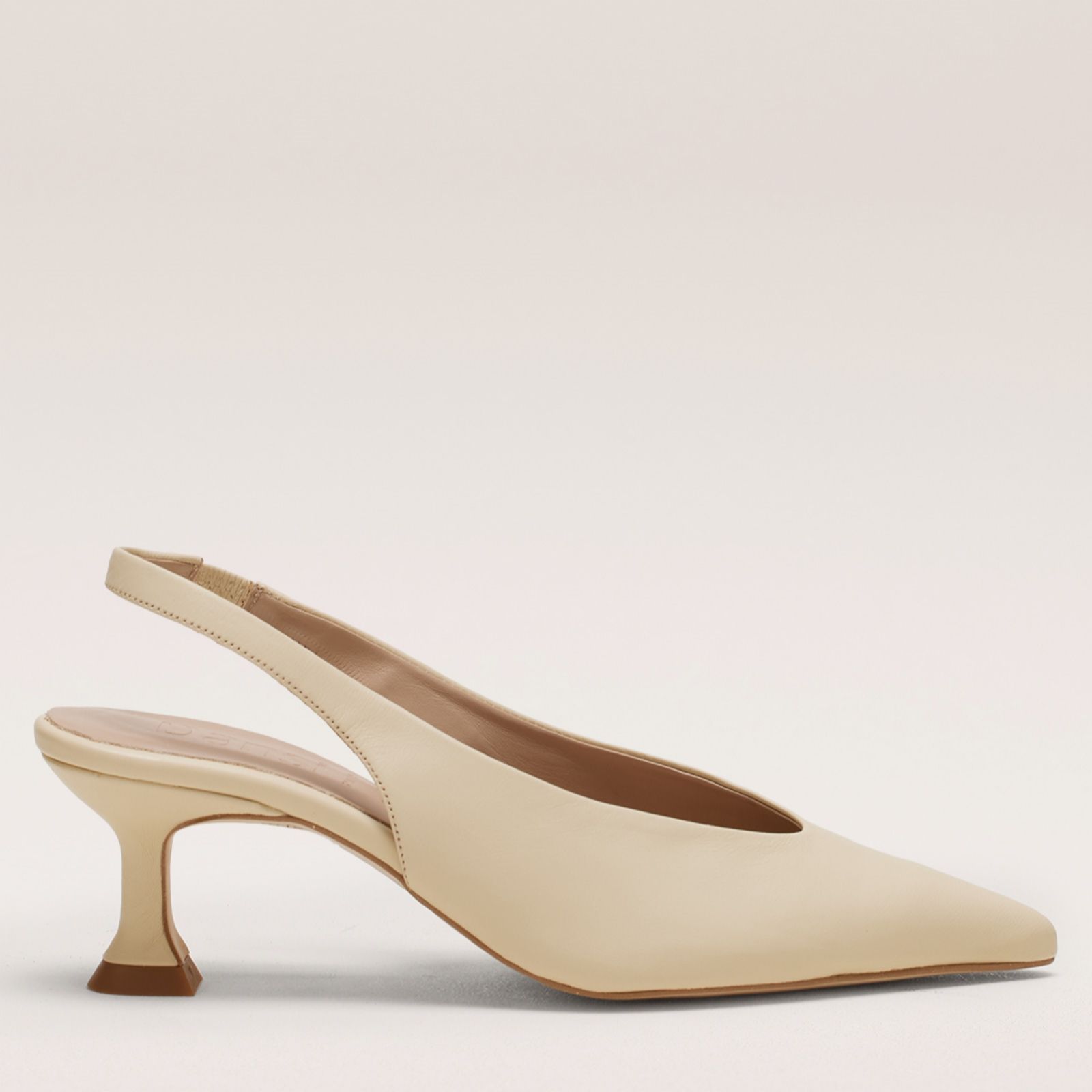Dansi Leather Sling Back Heeled Shoe