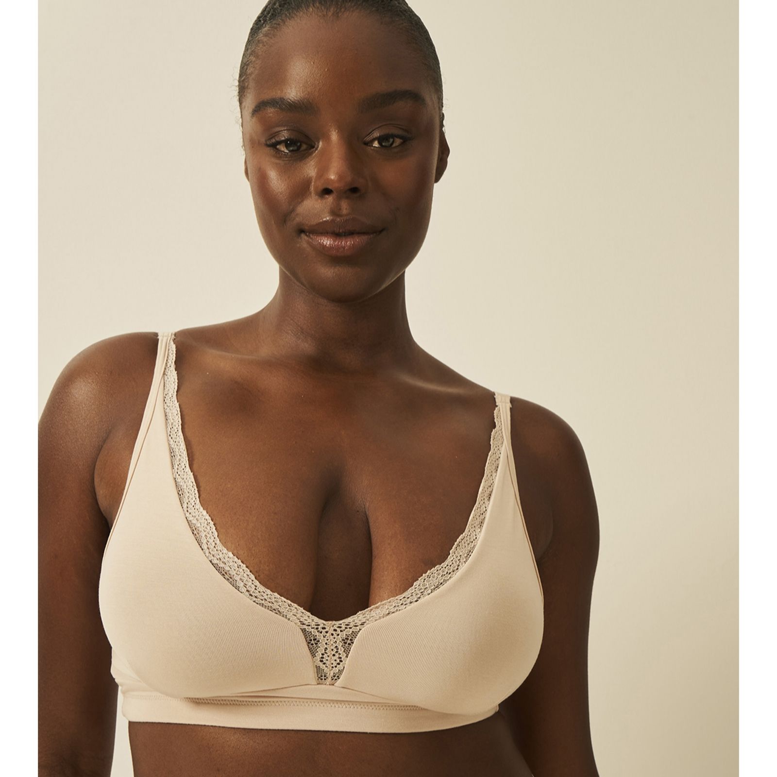 Stripe and Stare Plunge Lace Bra