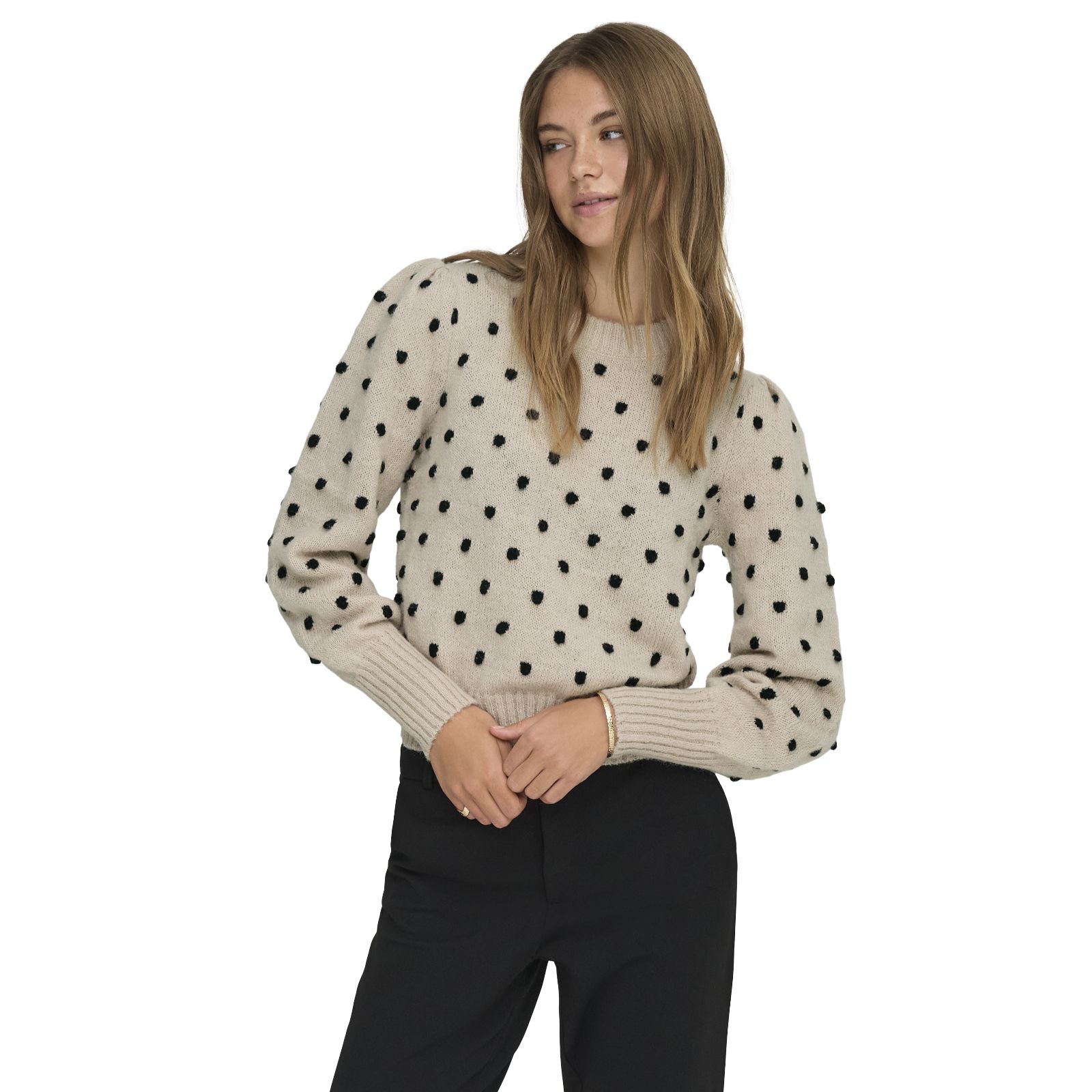 JDY Sigrid Puff Dot Knitted Jumper