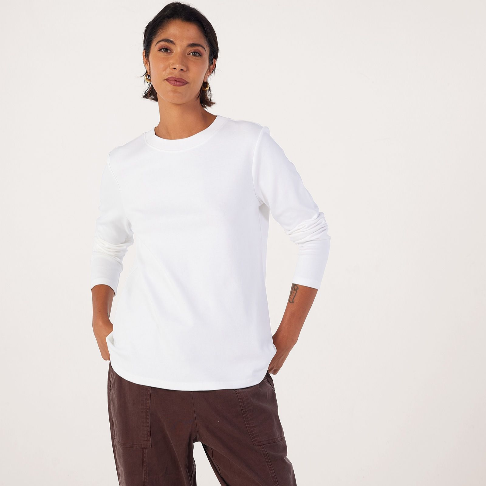 Ben de Lisi Long Sleeve Essential Top