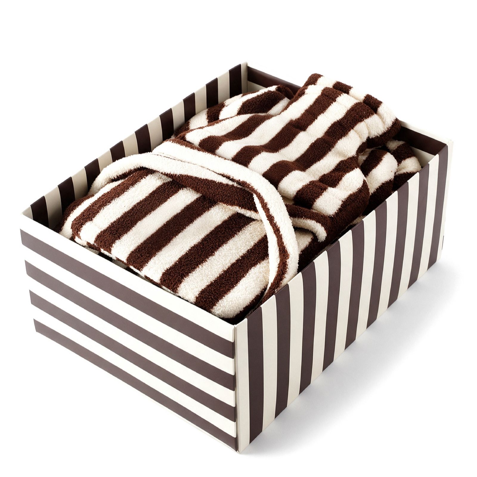 Cozee Home Stripe Robe Gift Set