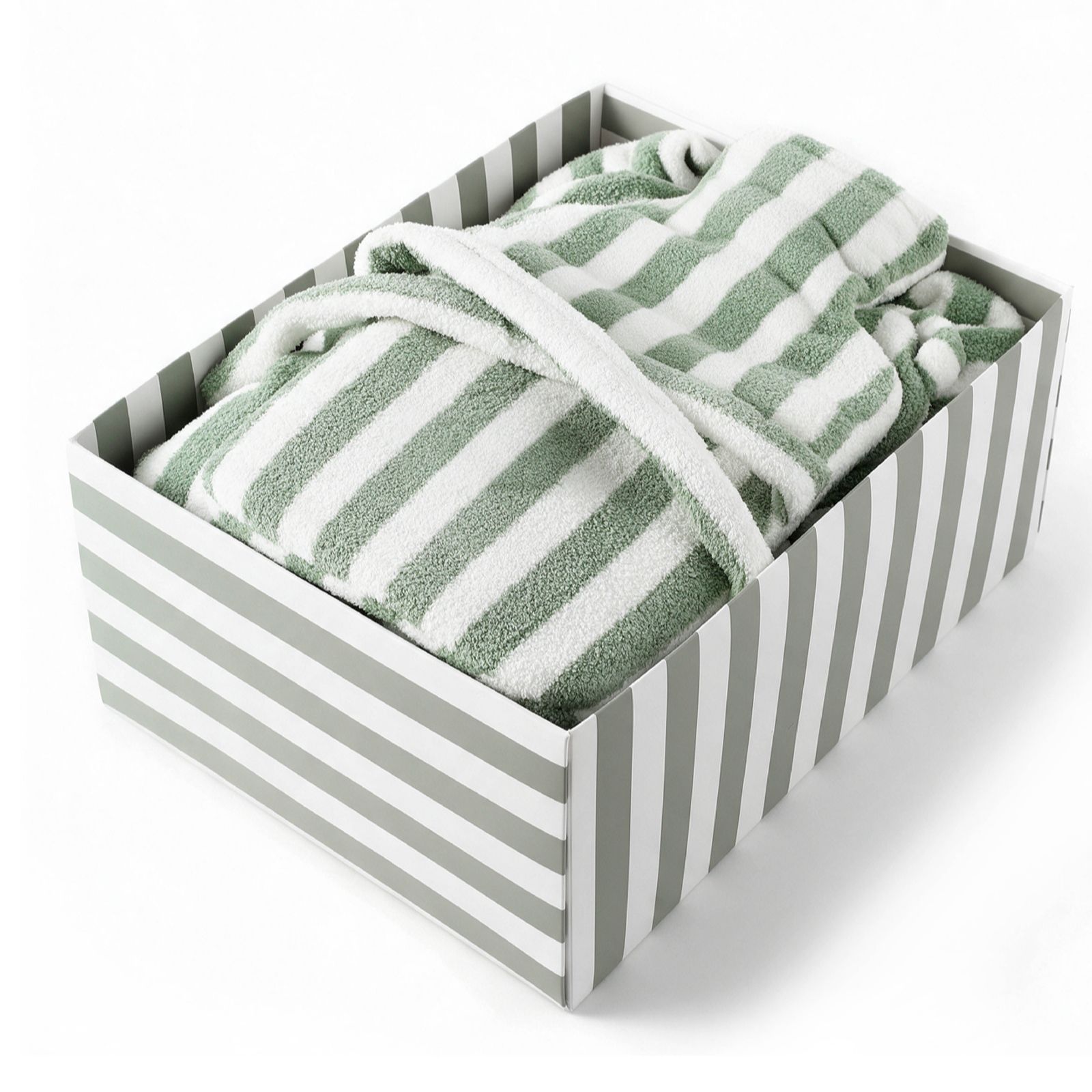 Cozee Home Stripe Robe Gift Set