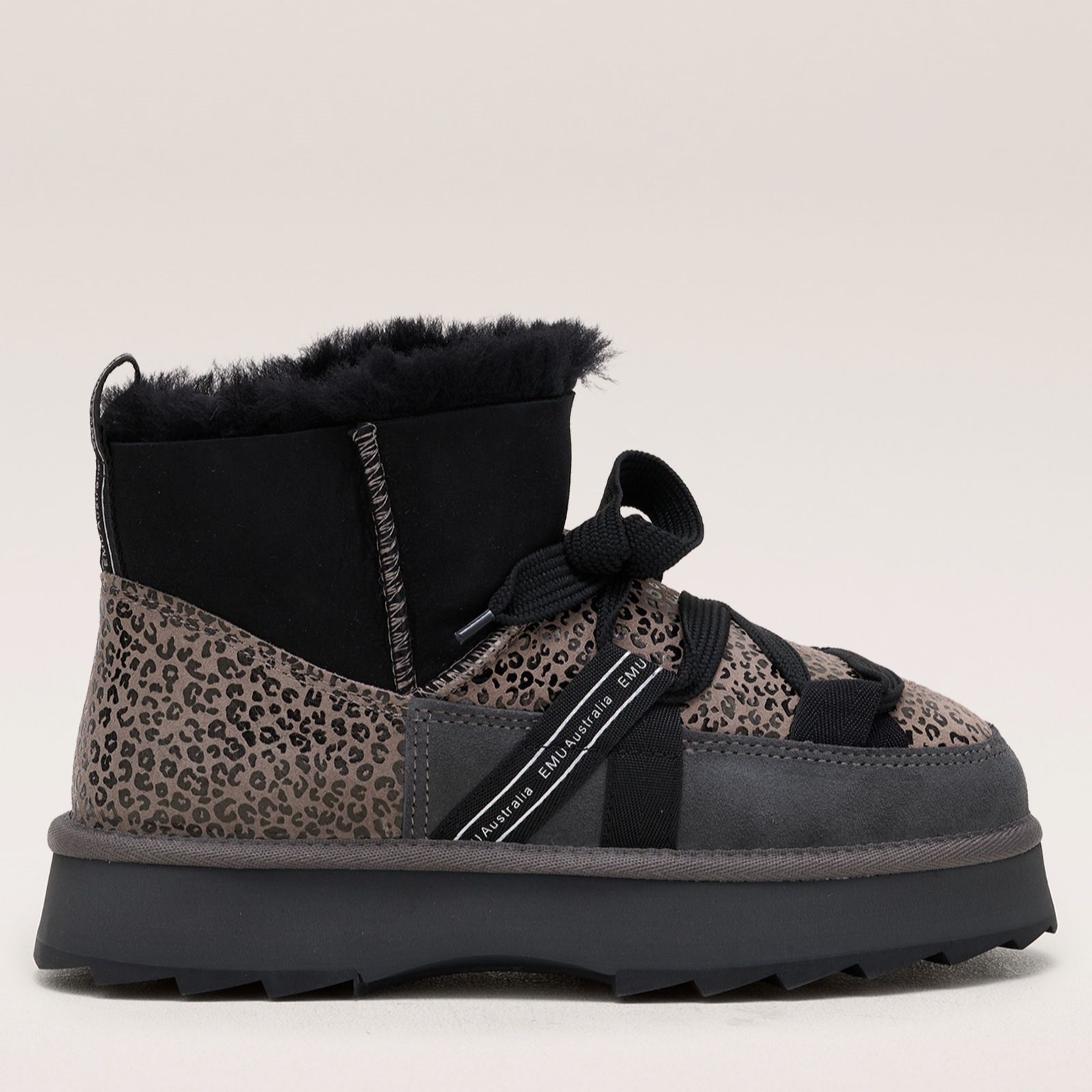 Emu Blurred Micro Patchwork Leo Boots