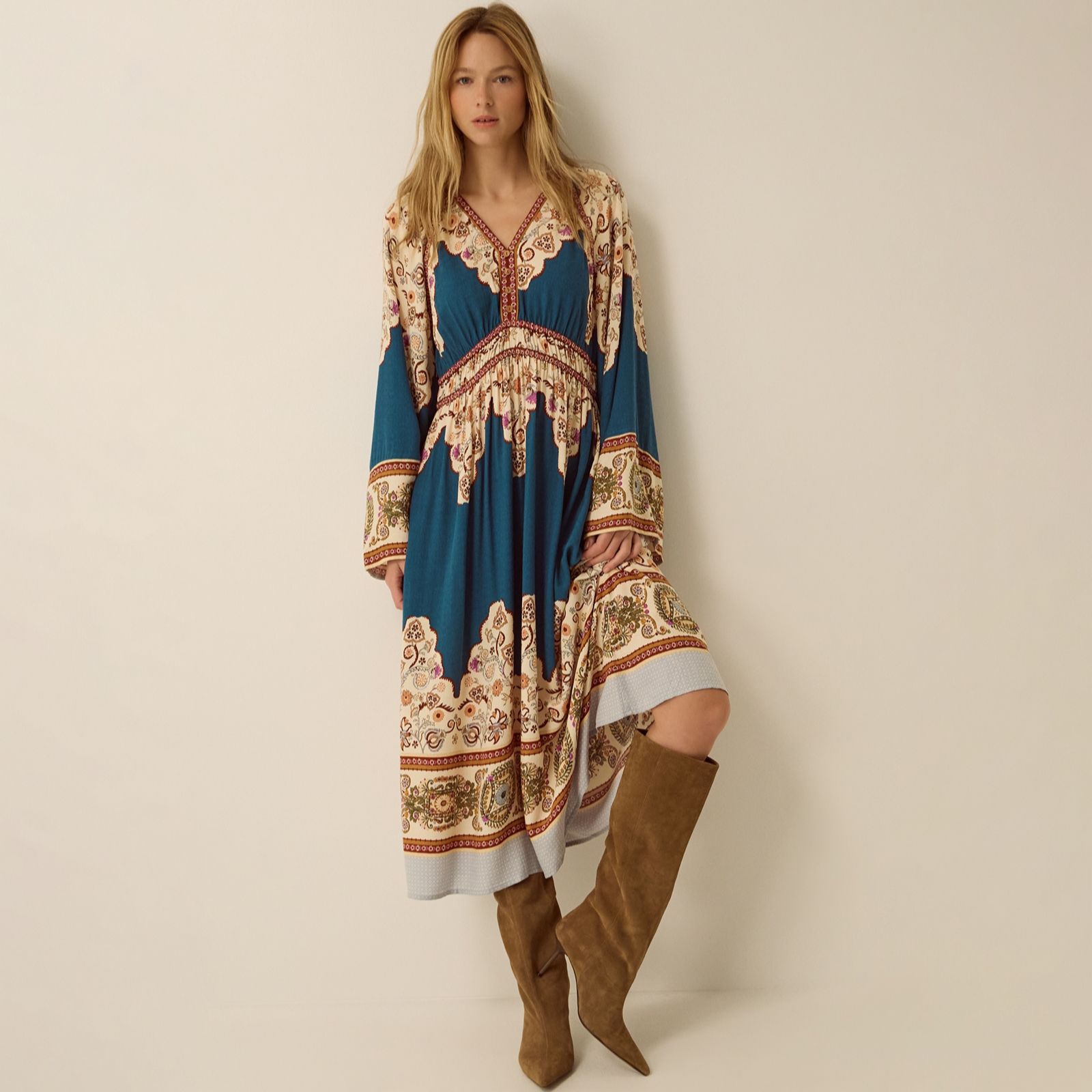 Monsoon Alexandra Print Dress