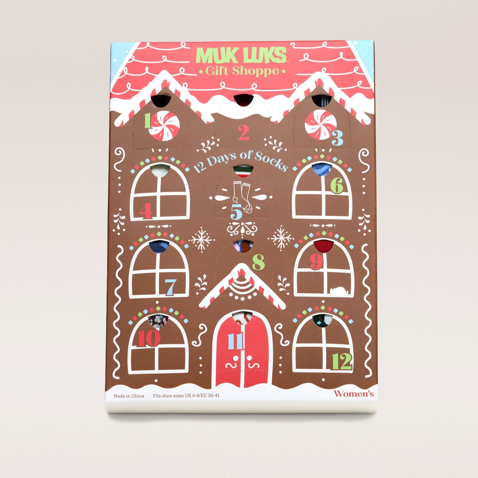 Muk Luks 12 Days of Christmas Socks