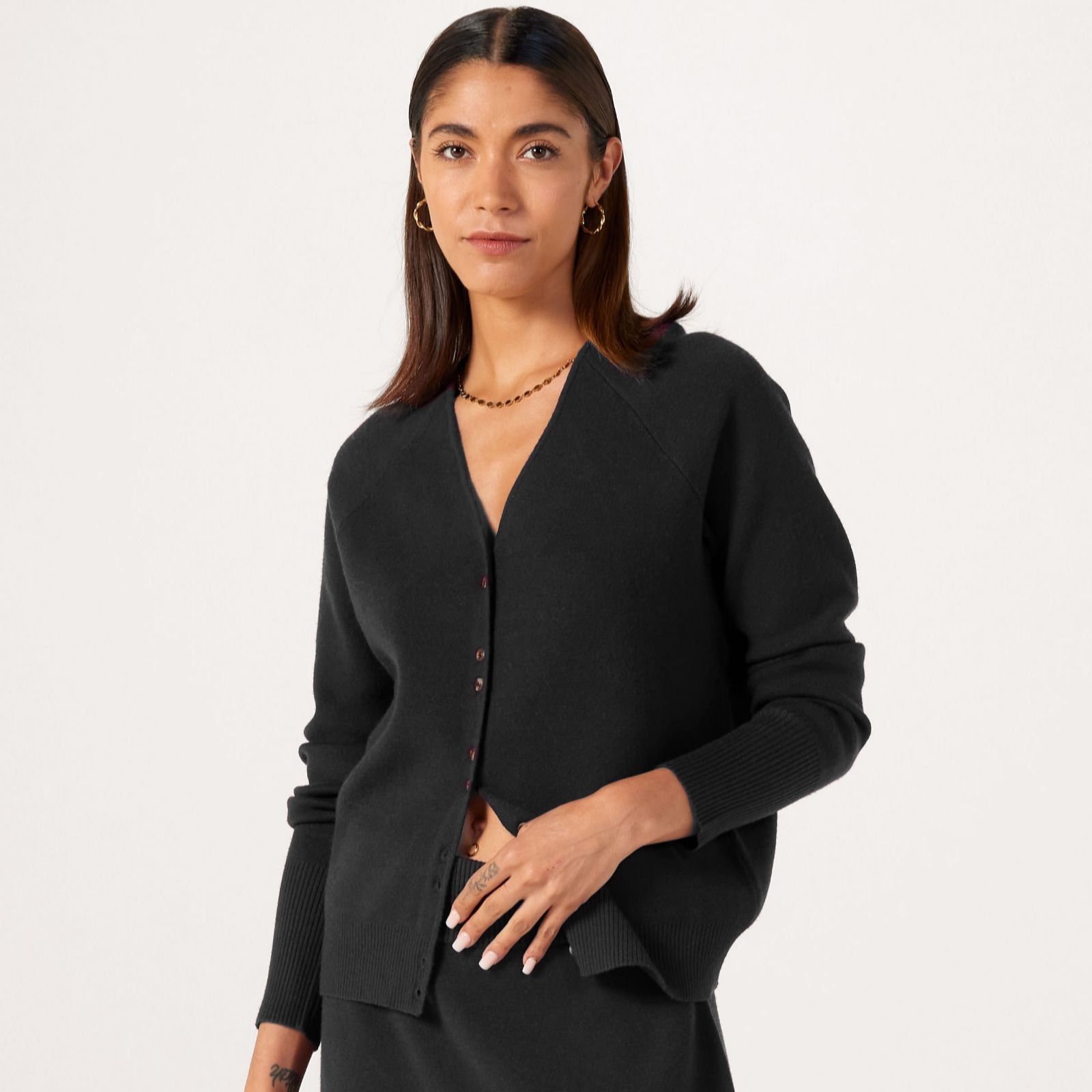 Ben de Lisi Button Front Knitted Cardigan