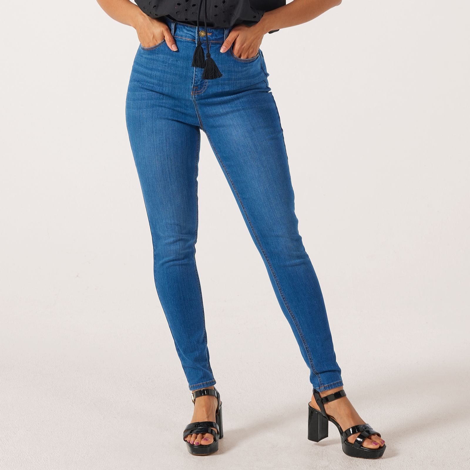 Dannii Minogue High Waist Skinny Denim Jeans Standard