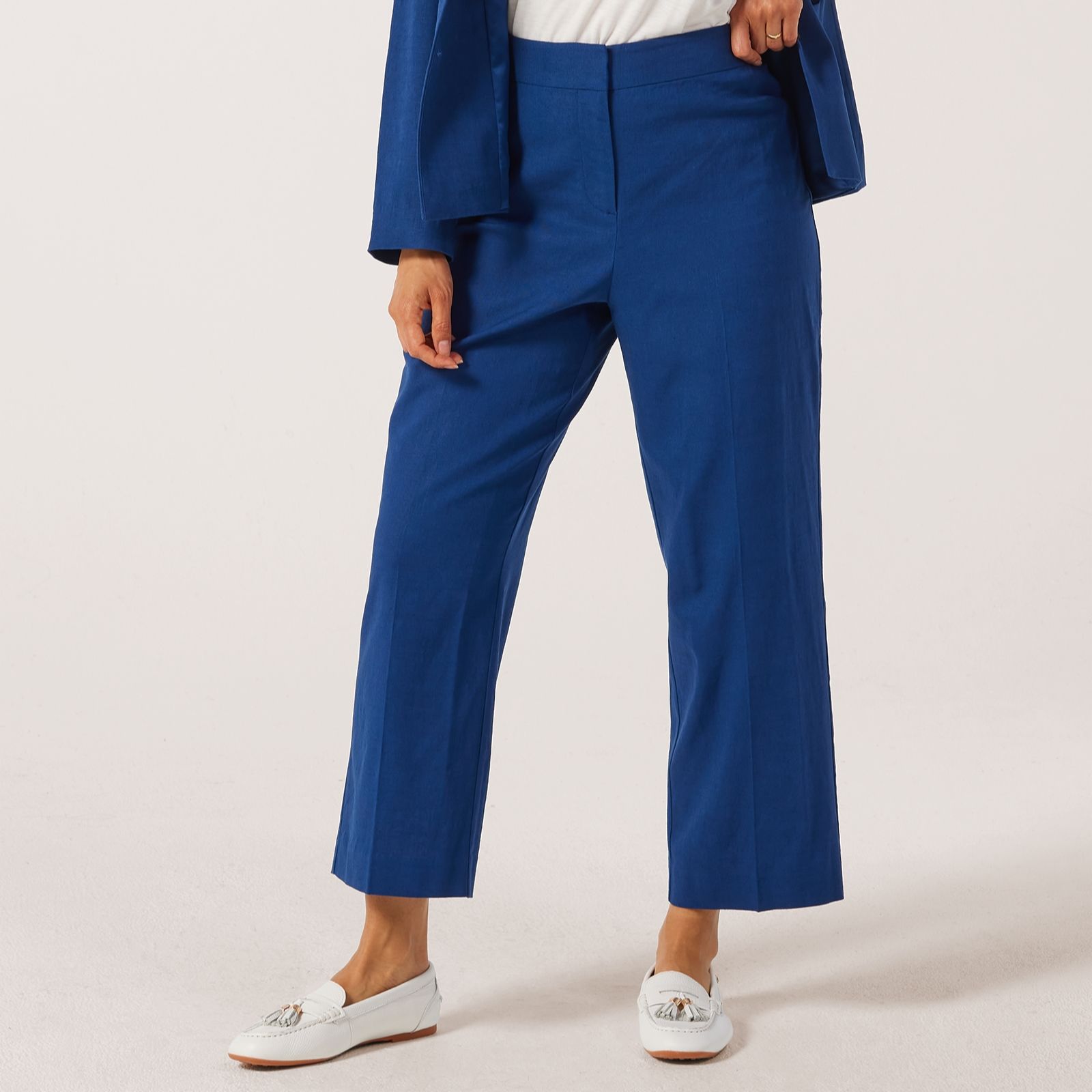 Ruth Langsford Linen Cropped Trouser Standard