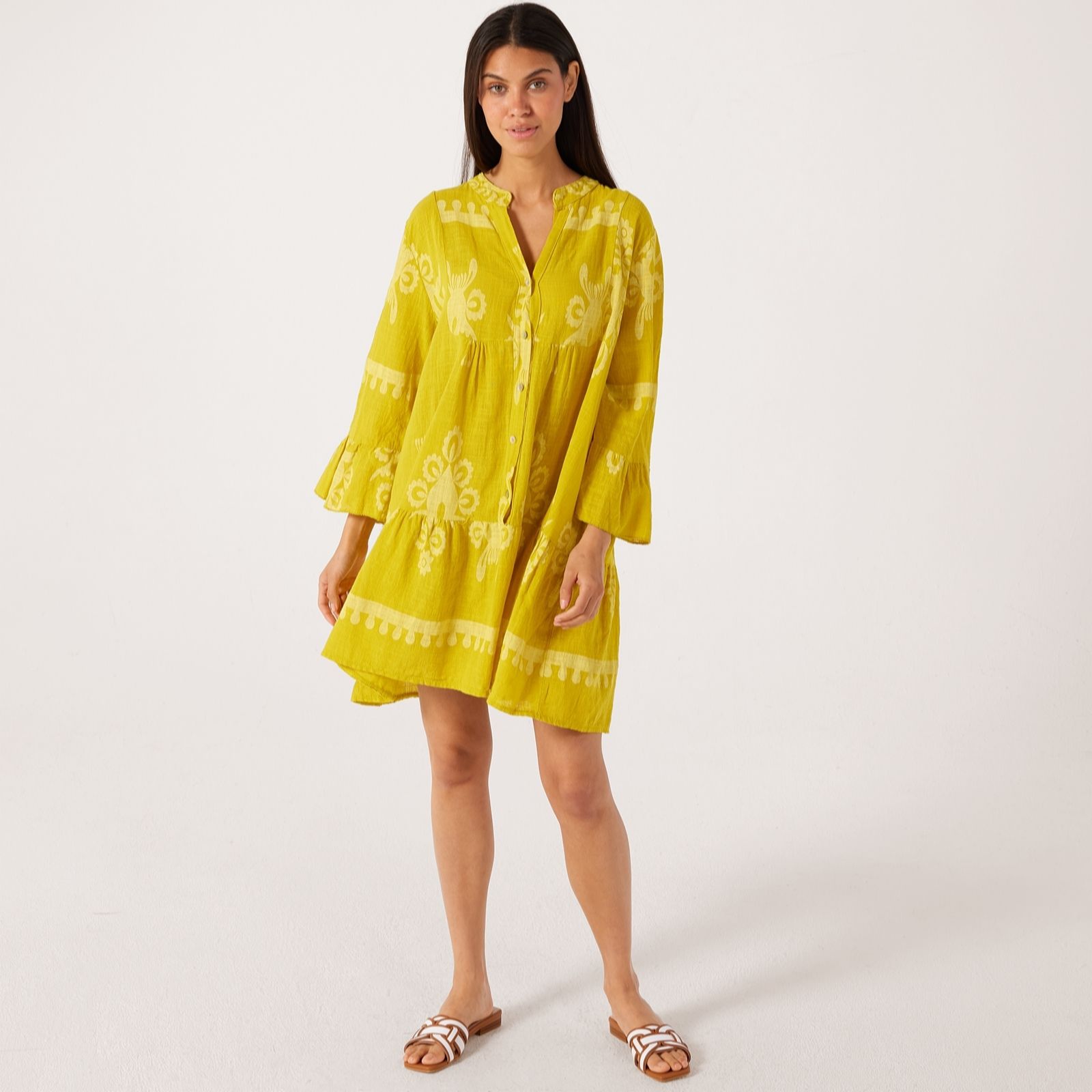 Izabel London 100% Cotton Printed Tunic