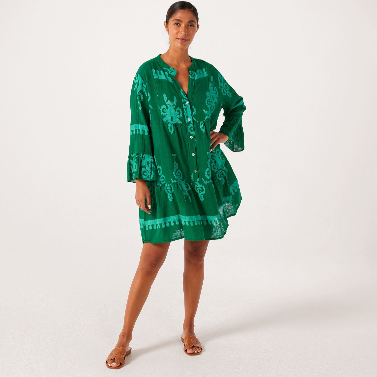 Izabel London 100% Cotton Printed Tunic