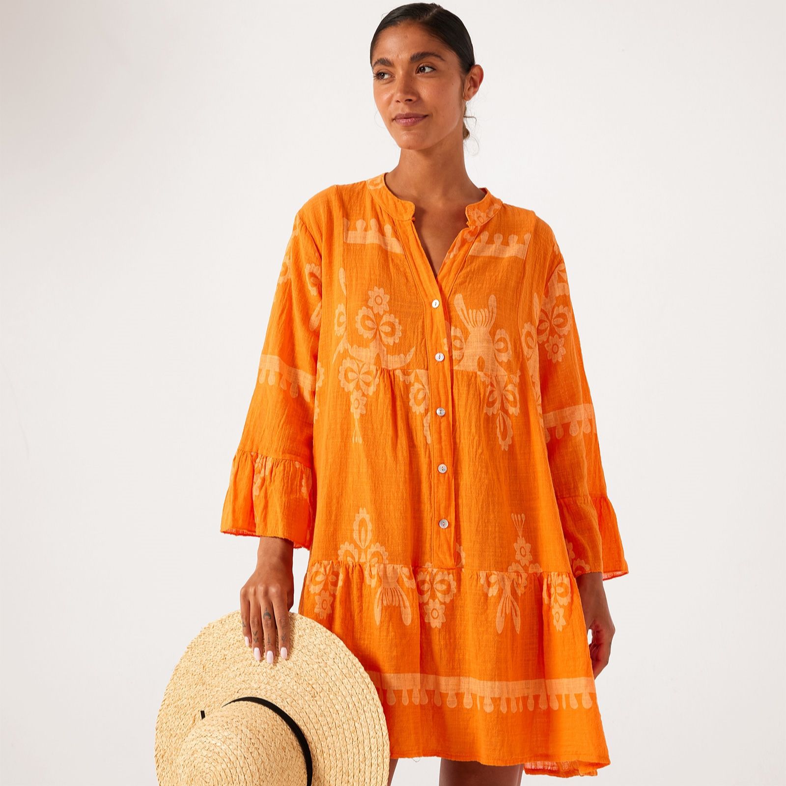 Izabel London 100% Cotton Printed Tunic