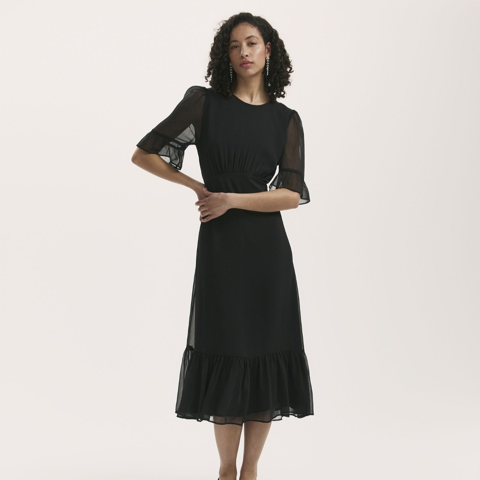 Finery London Jennifer Chiffon Dress