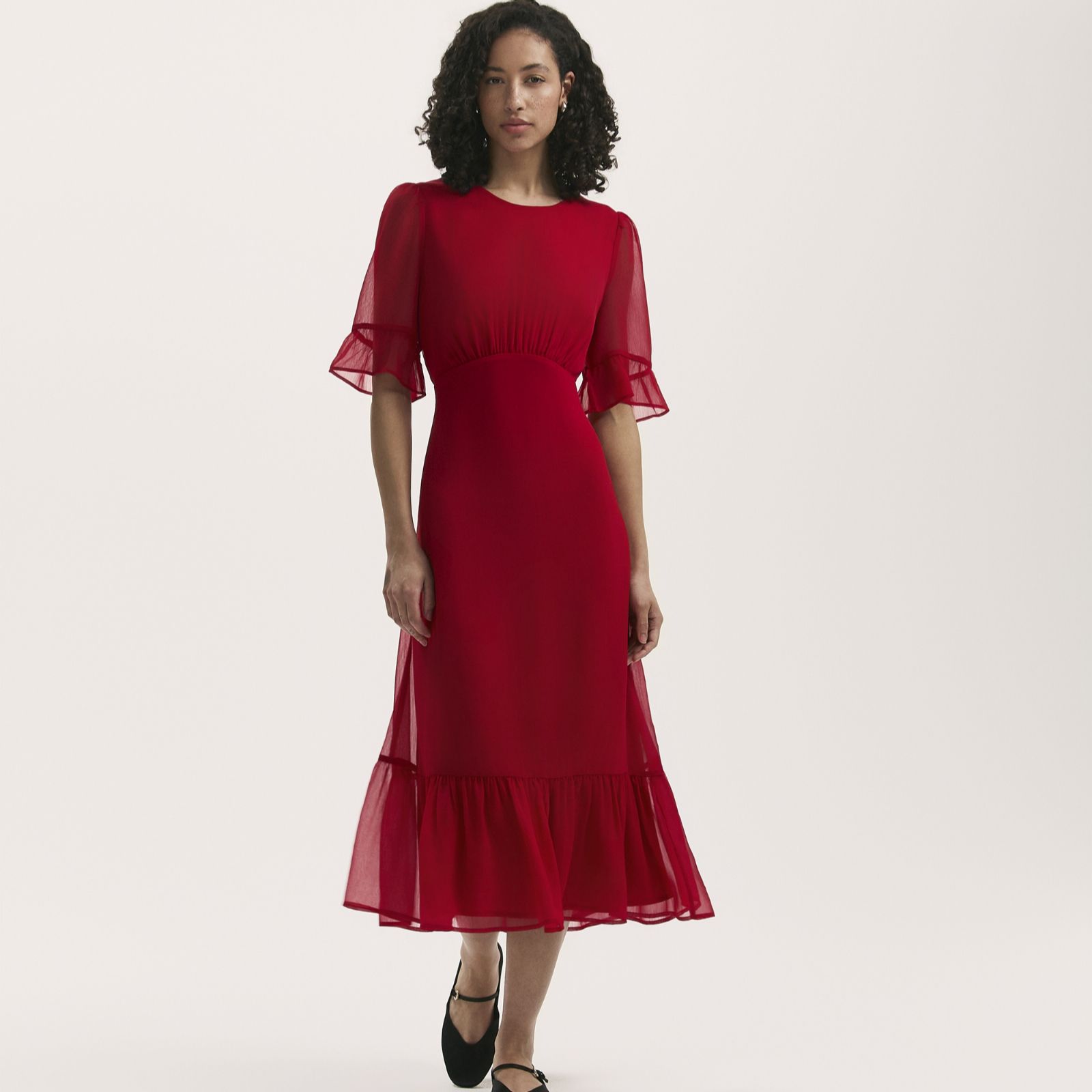 Finery London Jennifer Chiffon Dress
