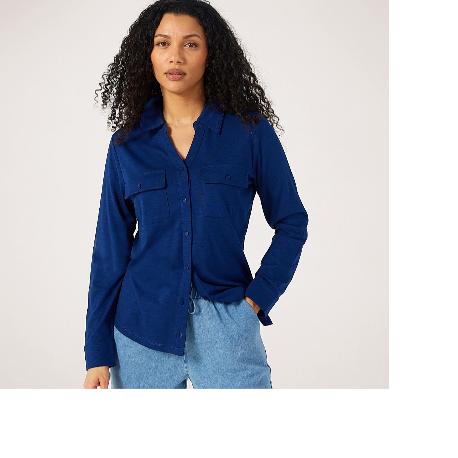 Ruth Langsford Modal Blend Jersey Stretch Shirt