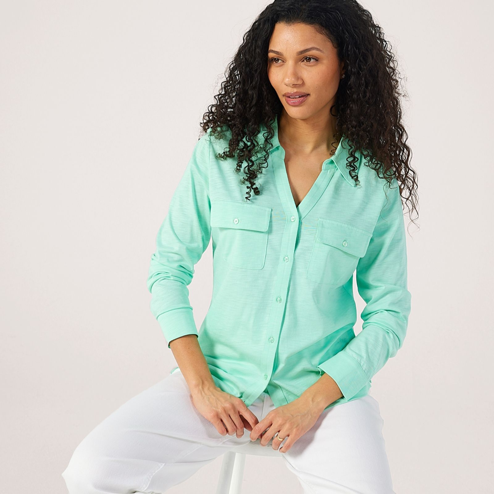 Ruth Langsford Modal Blend Jersey Stretch Shirt