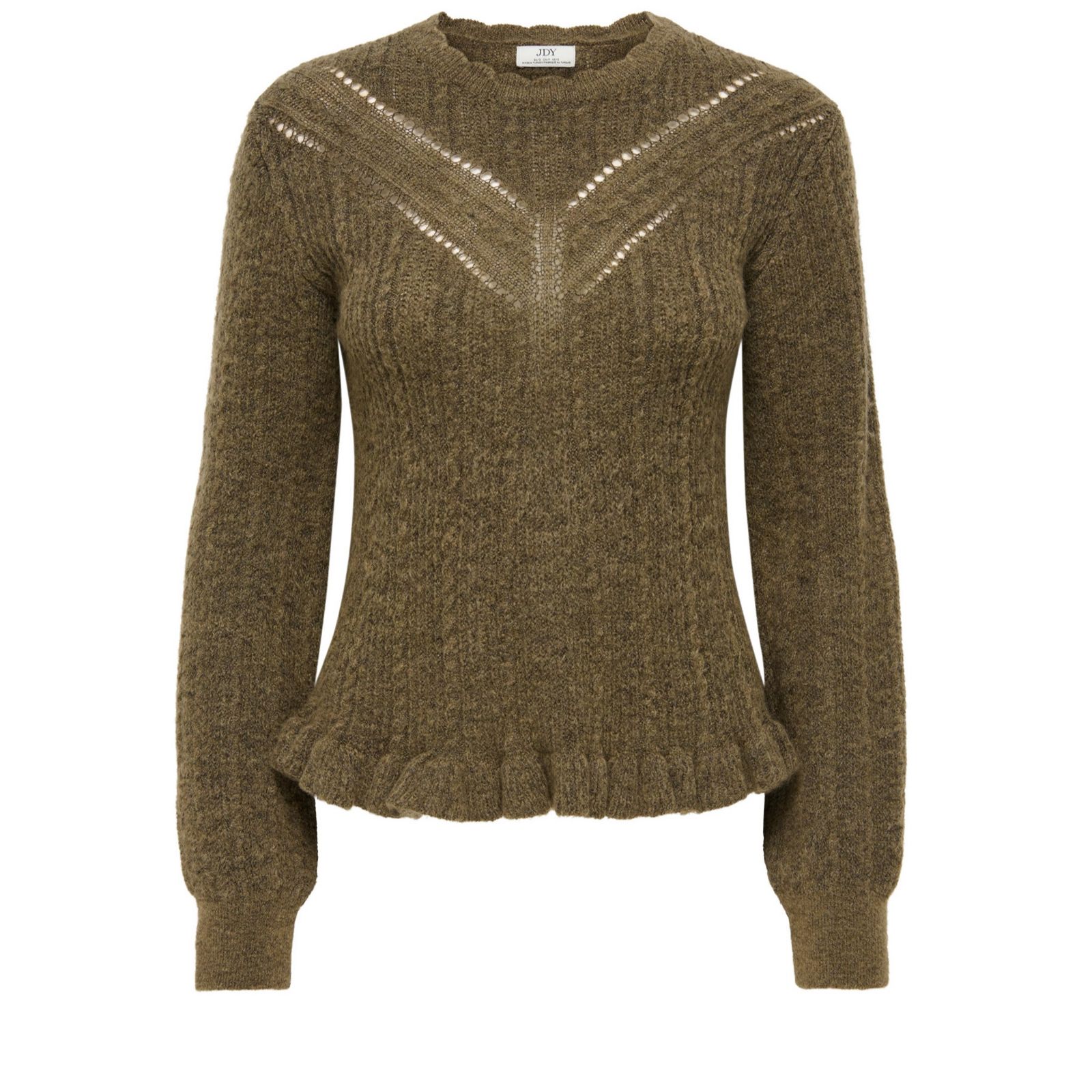 JDY Cordelia Frill Hem Knitted Jumper