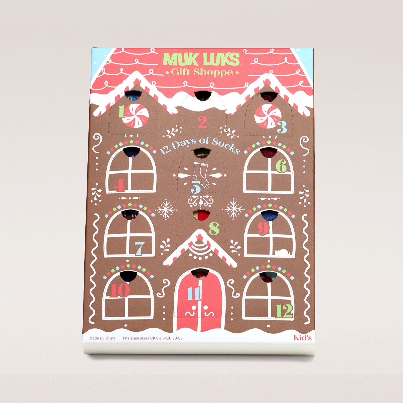 Muk Luks 12 Days of Christmas Kids Socks