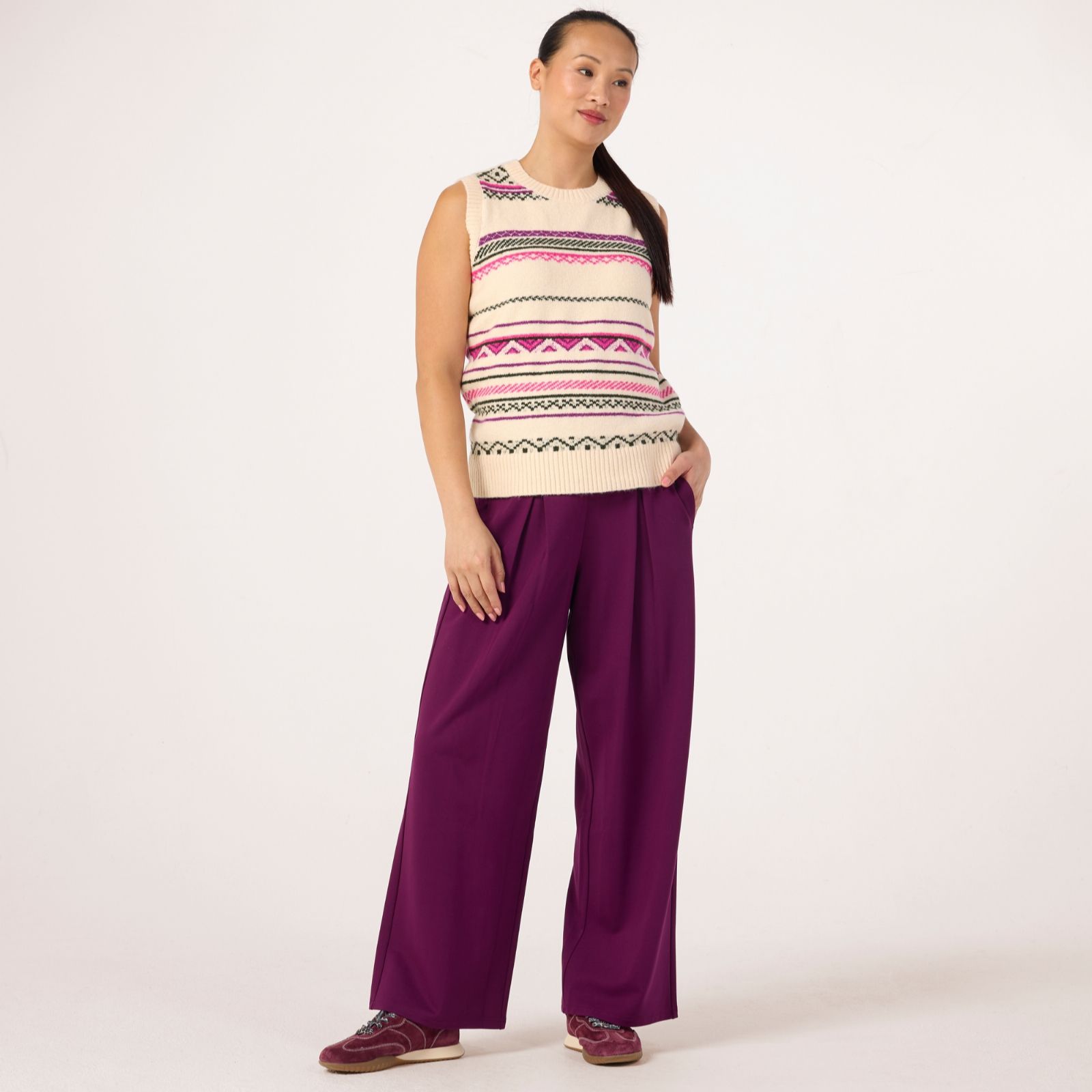 Denim & Co. Jersey Drawcord Trousers Petite