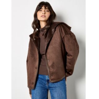Apricot Reversible Aviator Jacket