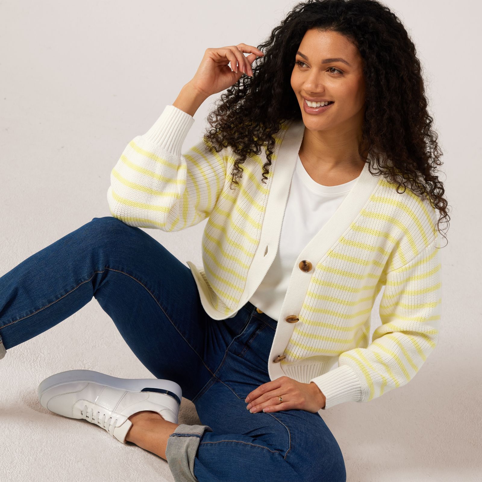 Ruth Langsford Stripe Cardigan