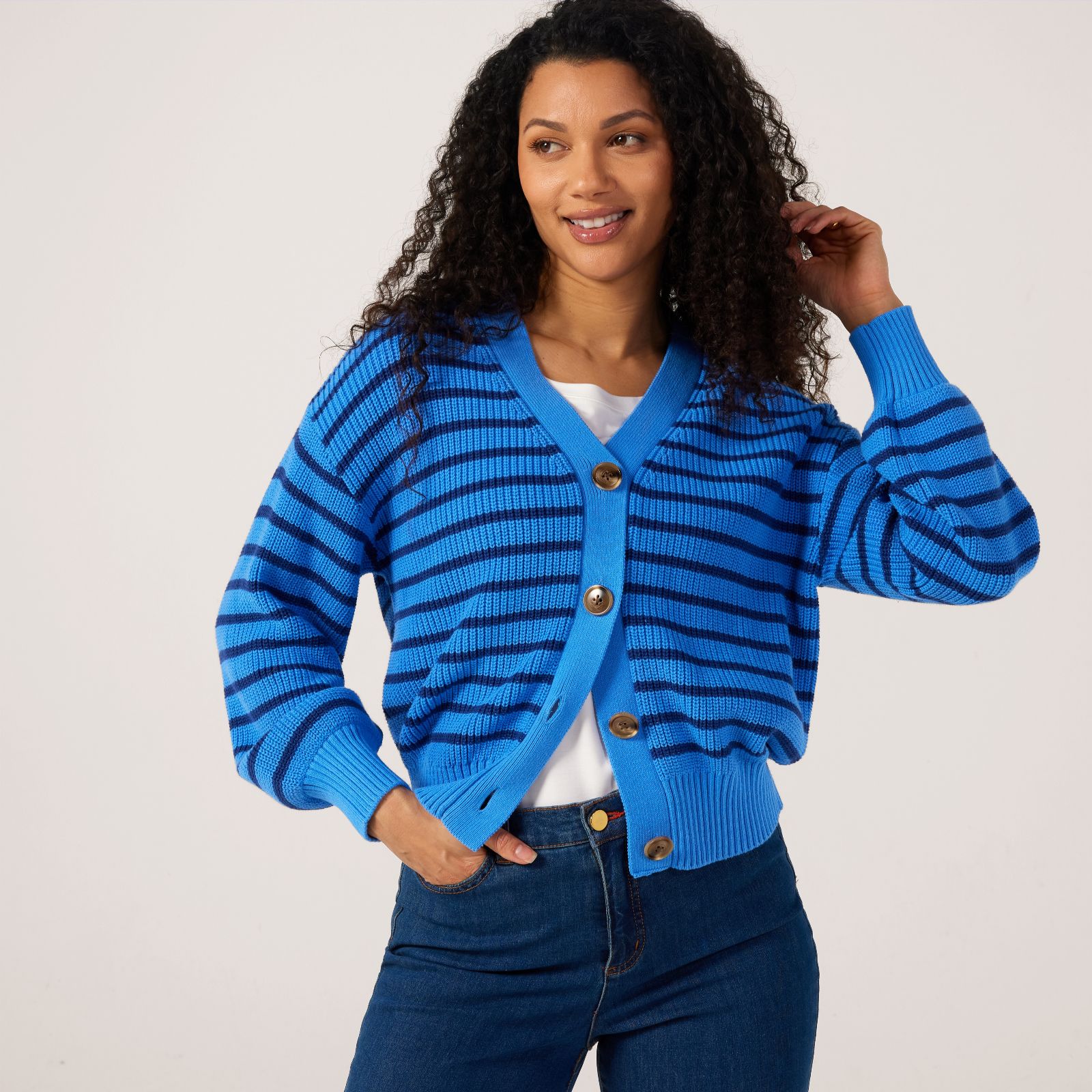 Ruth Langsford Stripe Cardigan