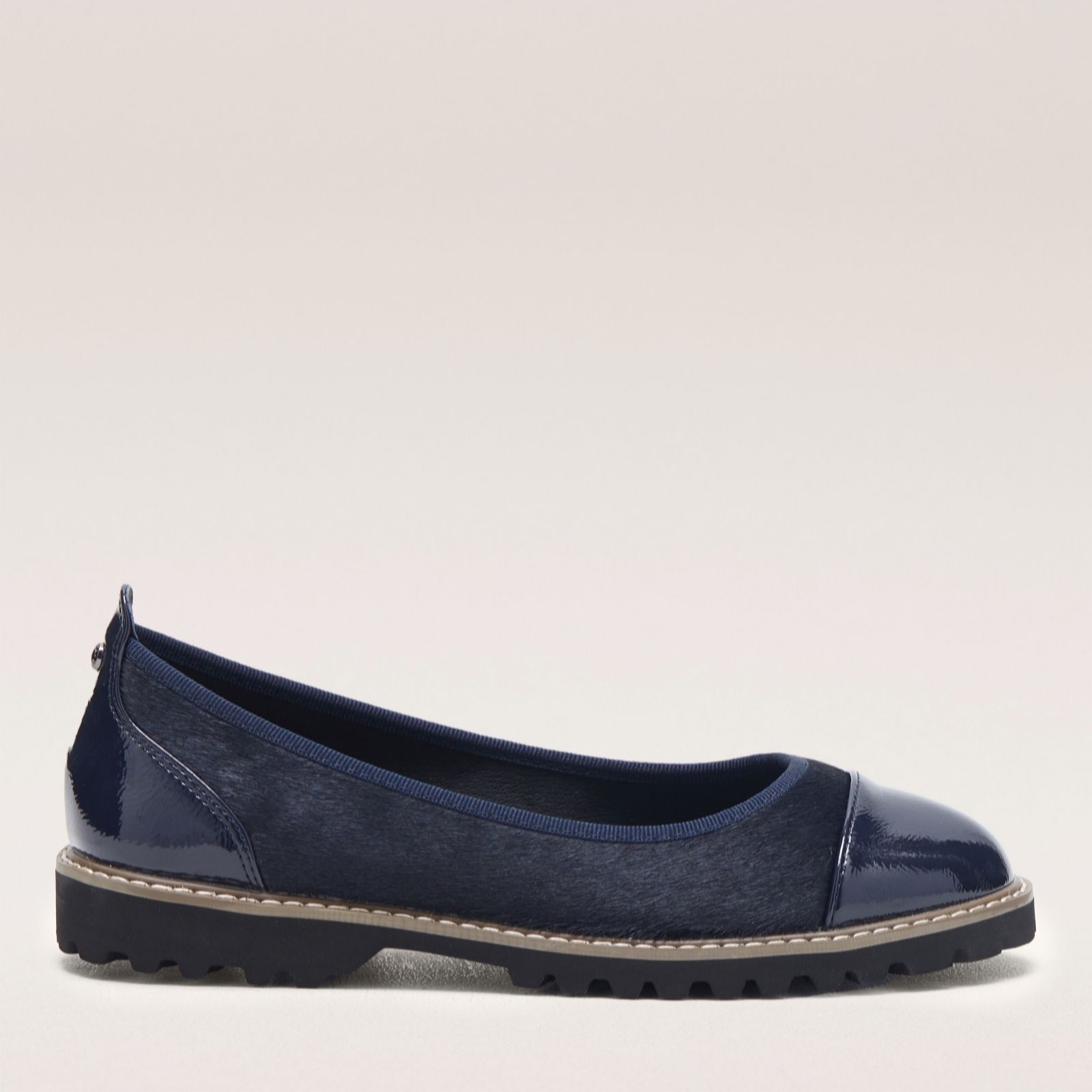 Outlet Moda In Pelle Egleton Leather Ballet Shoe