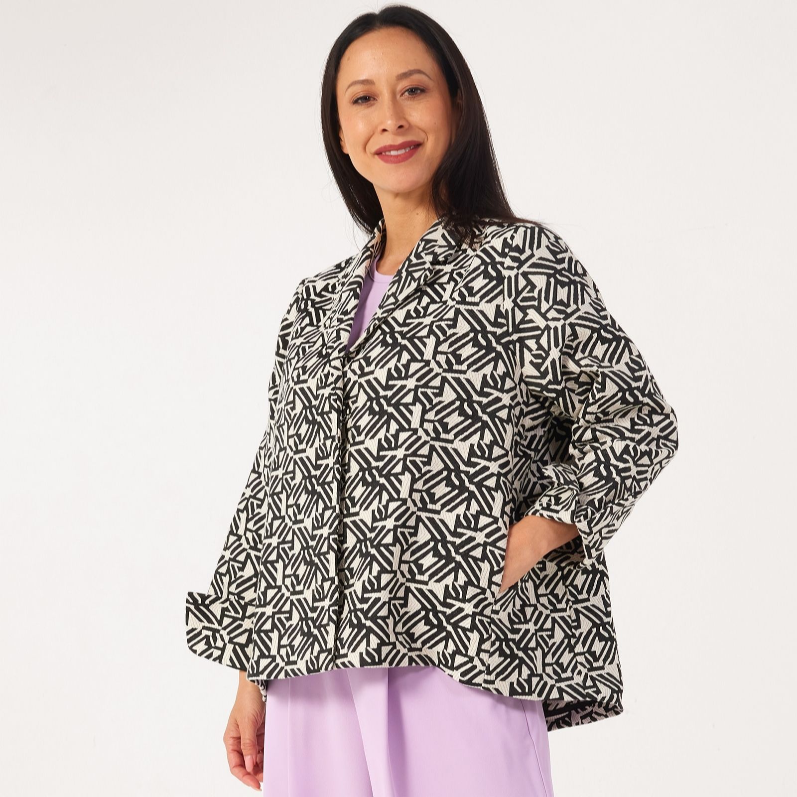 MarlaWynne Collection Jacquard Summer Light Jacket