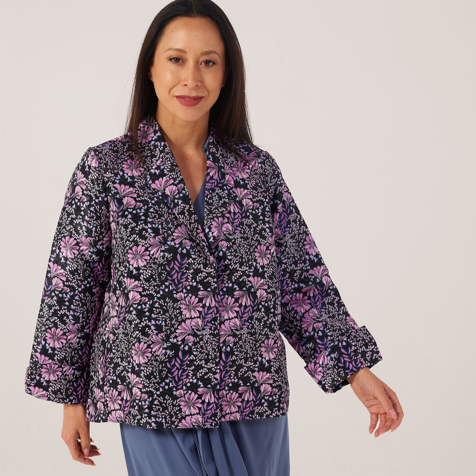 MarlaWynne Collection Jacquard Summer Light Jacket