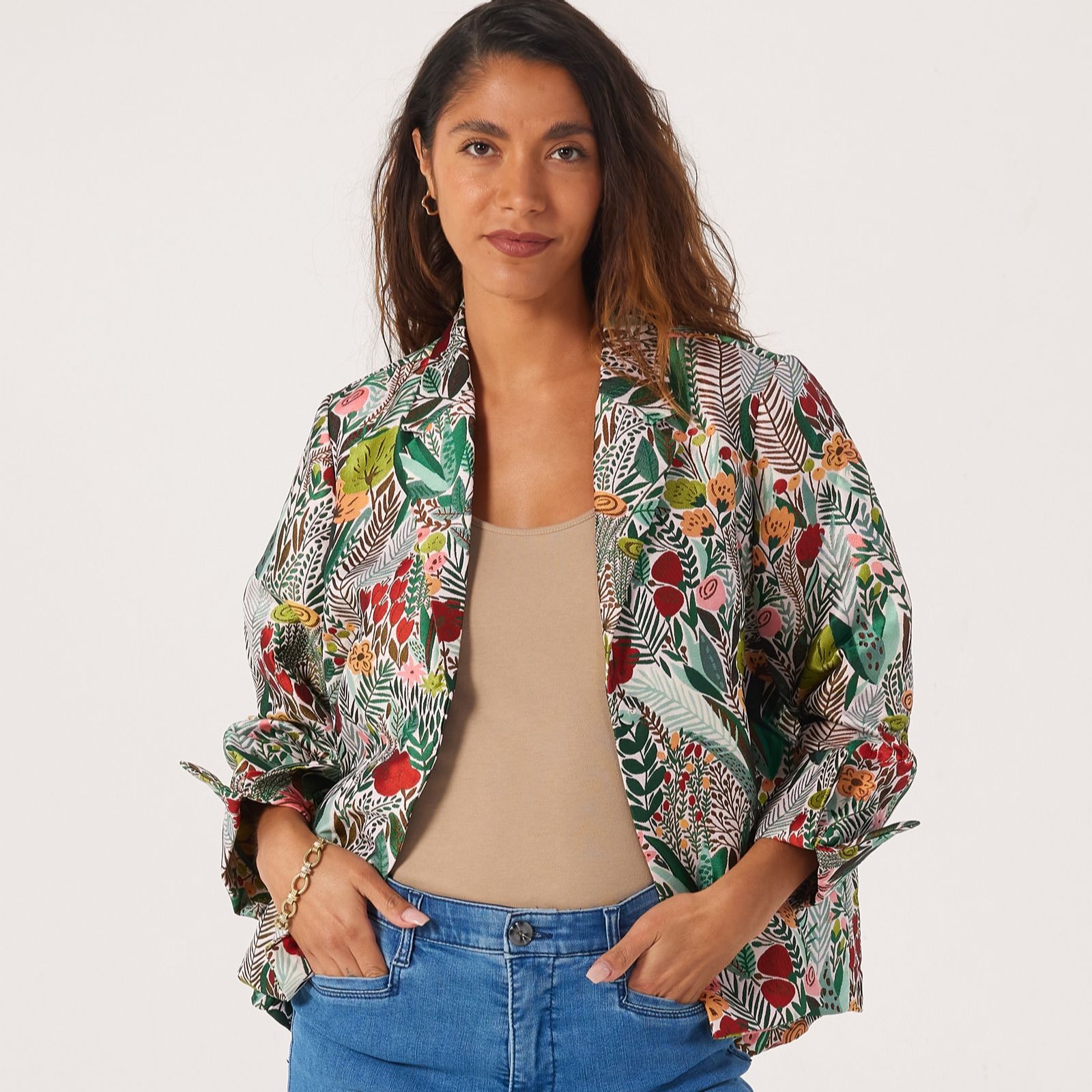 MarlaWynne Collection Jacquard Summer Light Jacket