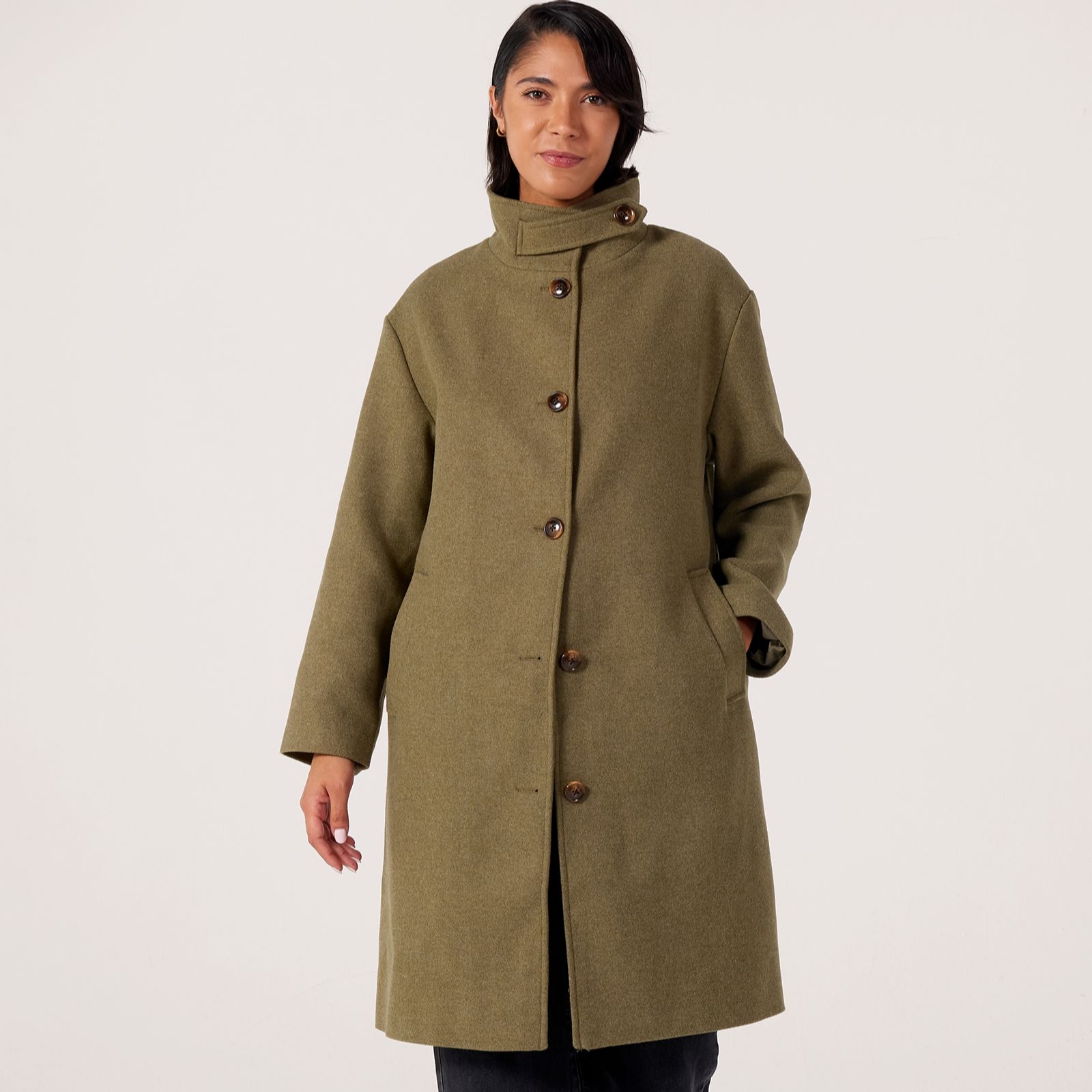 Centigrade Single Breasted Mid Length Coat