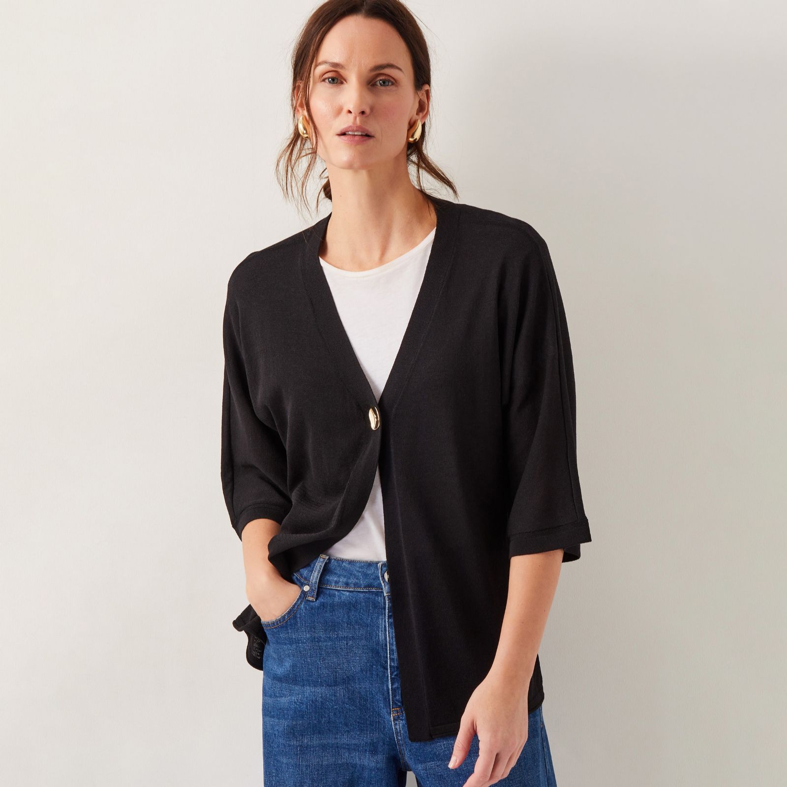 Monsoon Beth Button Cardi