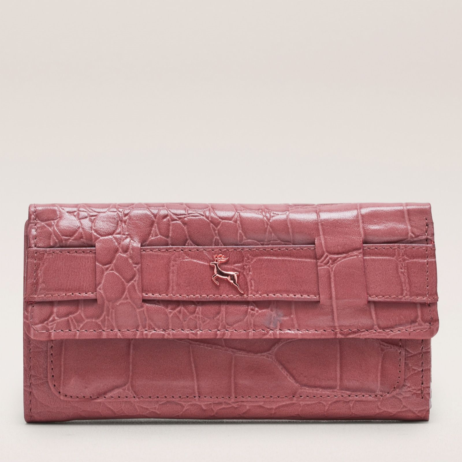 Ashwood Croc Leather Boxed Purse