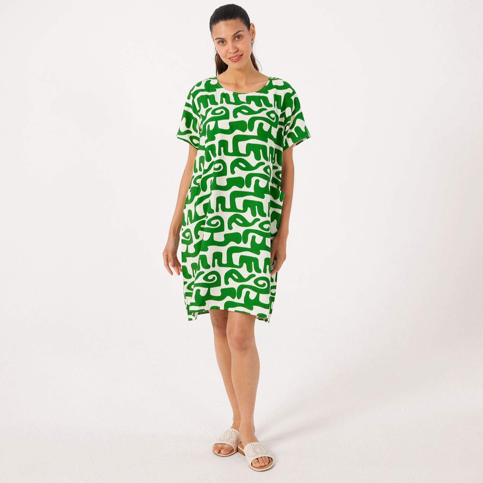 Izabel London Relaxed Printed Dress