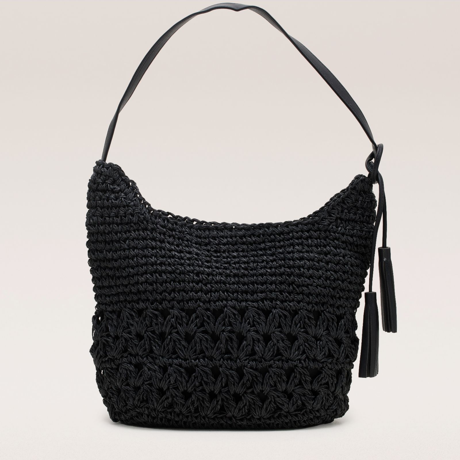 Kim & Co Straw Medium Shoulder Tote Bag