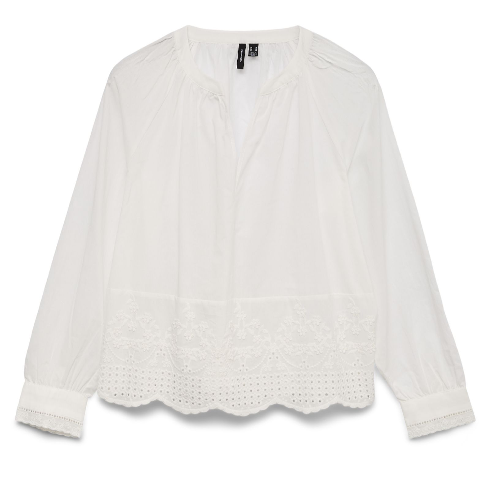Vero Moda Milana Broderie Hem Blouse