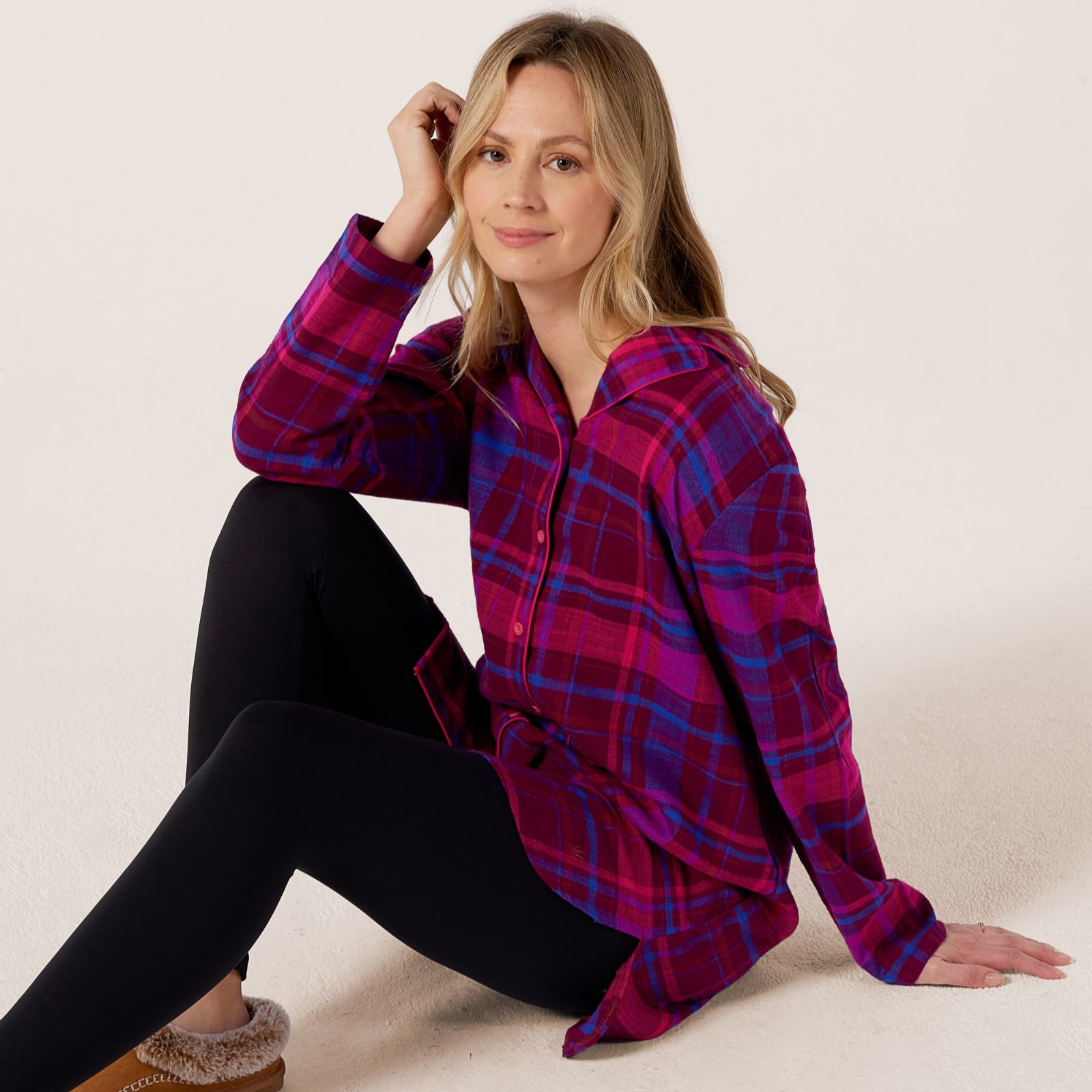 Triumph Boyfriend Checked Shirt Night Dress