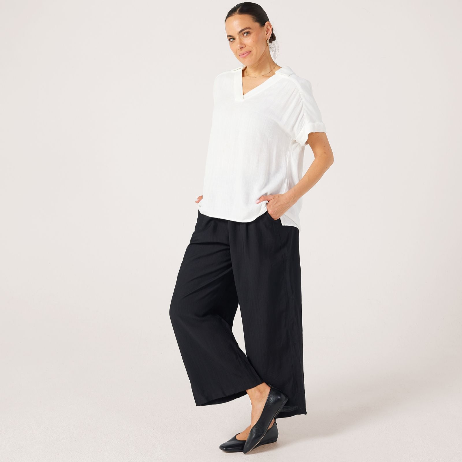 Izabel London Wide Leg Trouser