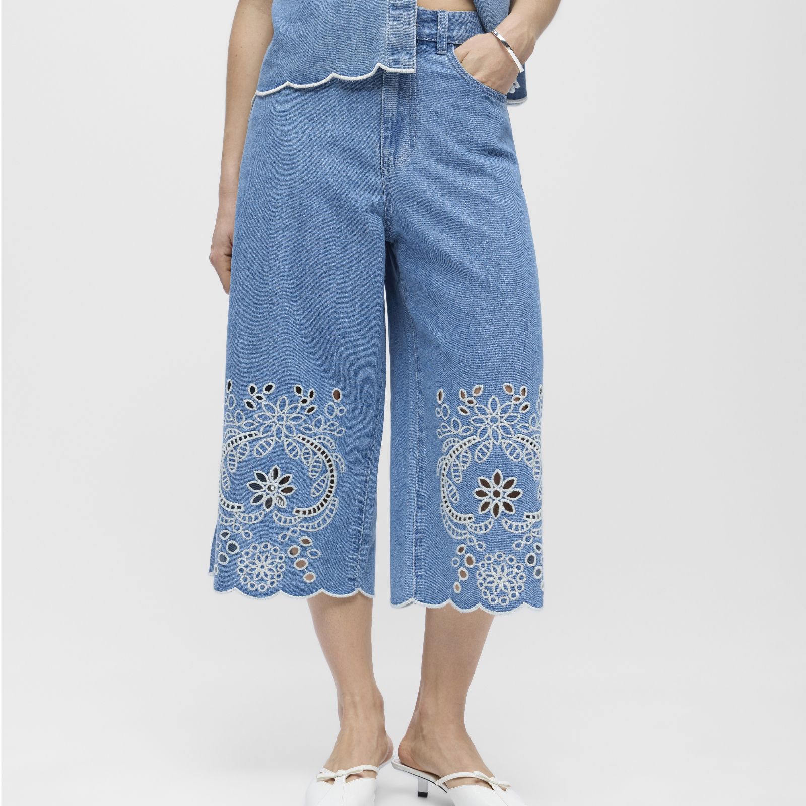 Object Idda Bermuda Denim Culotte