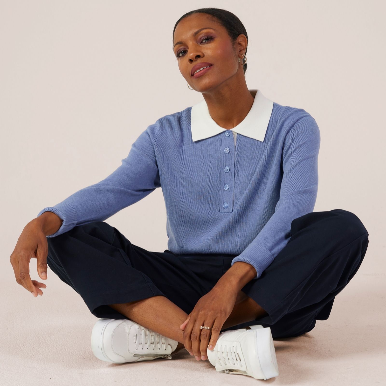 Ruth Langsford Jumper with contrast Collar