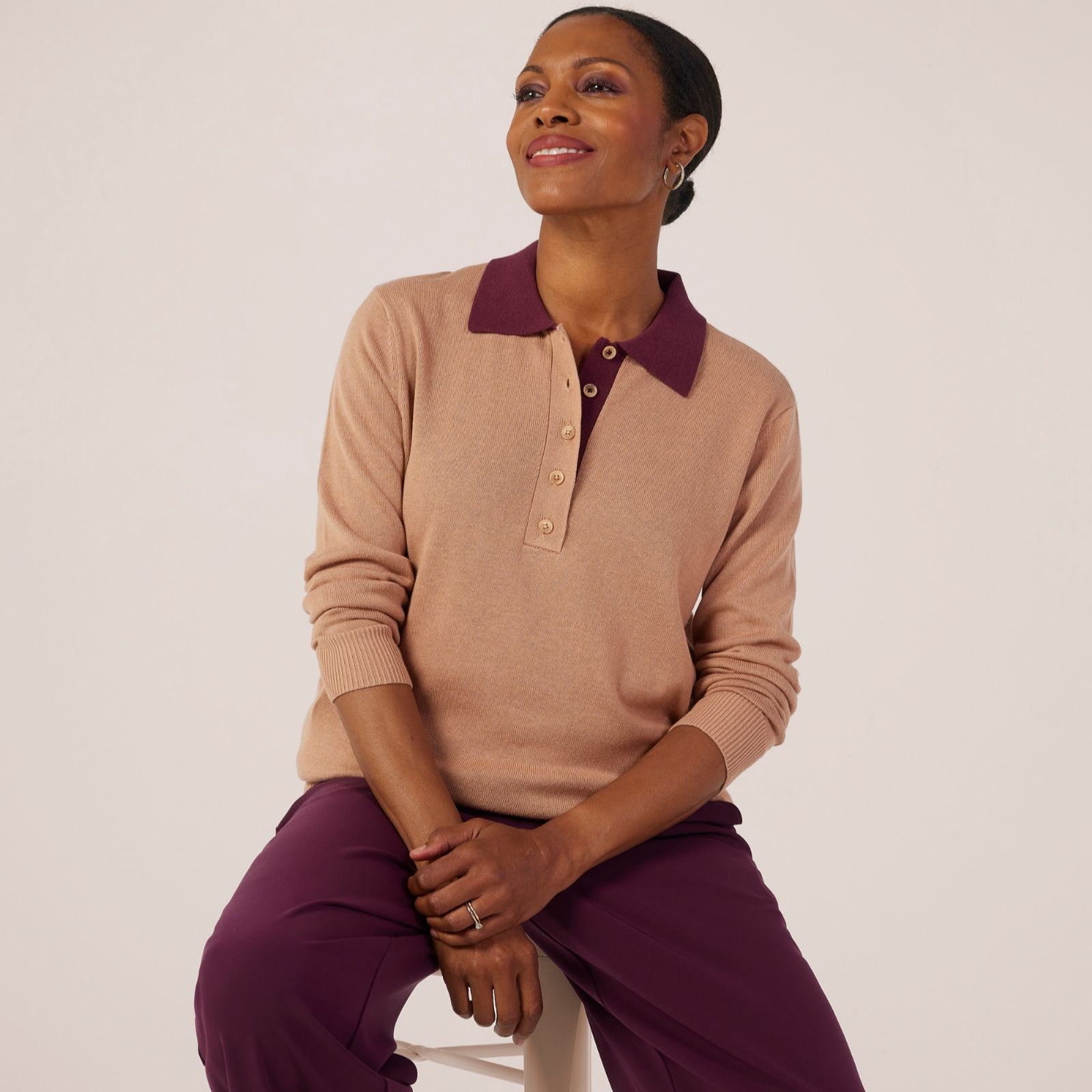 Ruth Langsford Jumper with contrast Collar