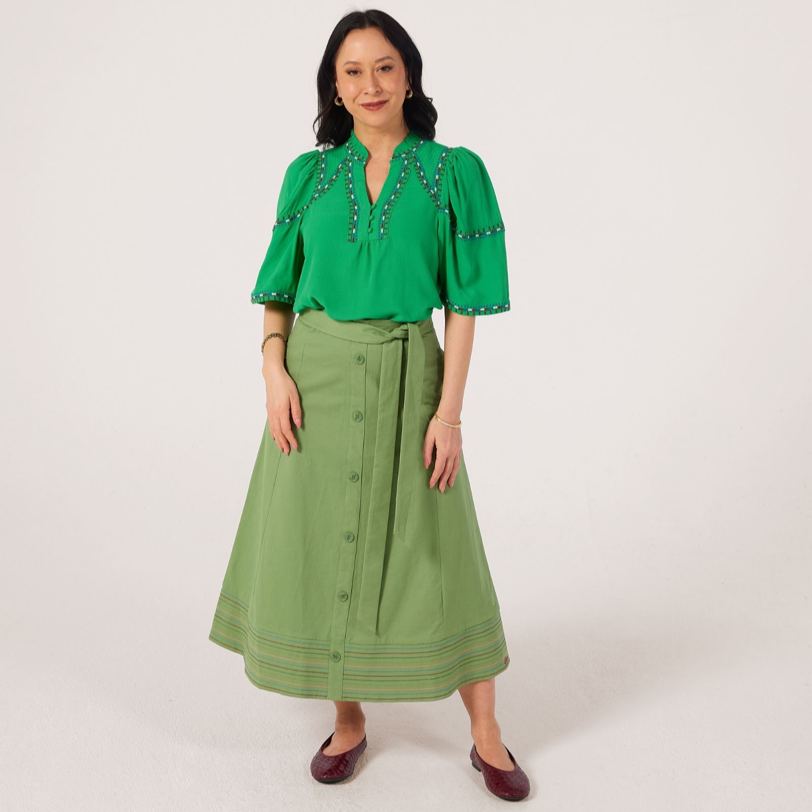 Orfeo Paris Anycia Midi Skirt