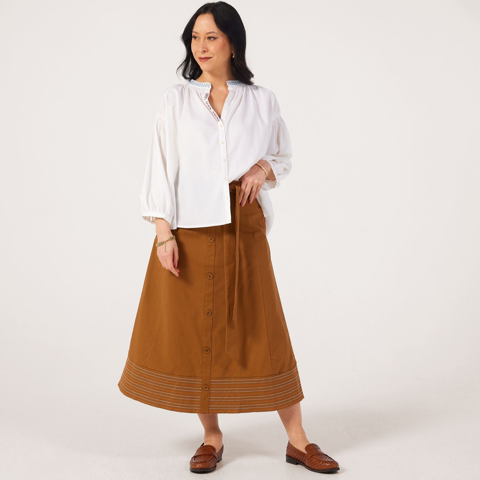 Orfeo Paris Anycia Midi Skirt