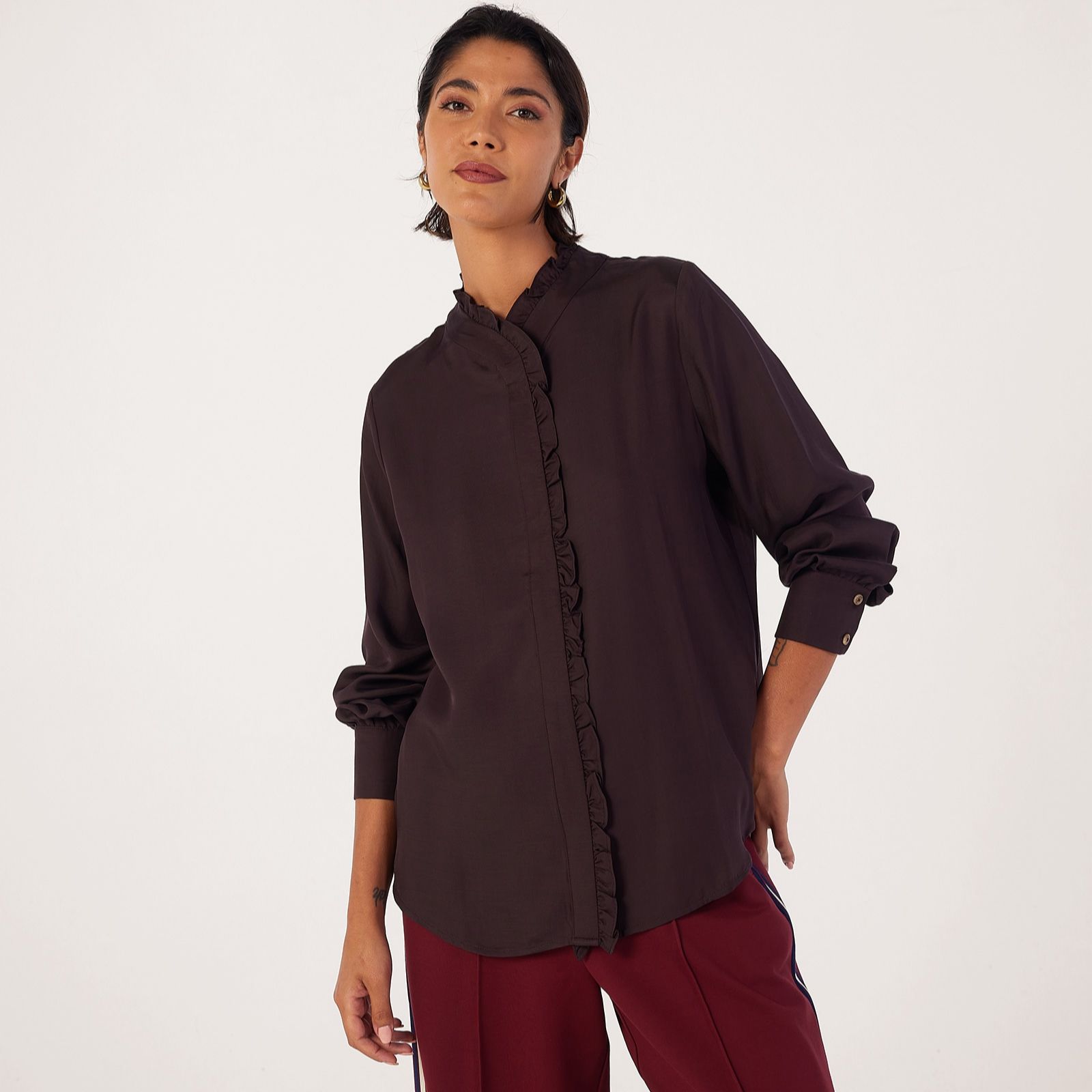 Ben de Lisi Ruffle Front Shirt