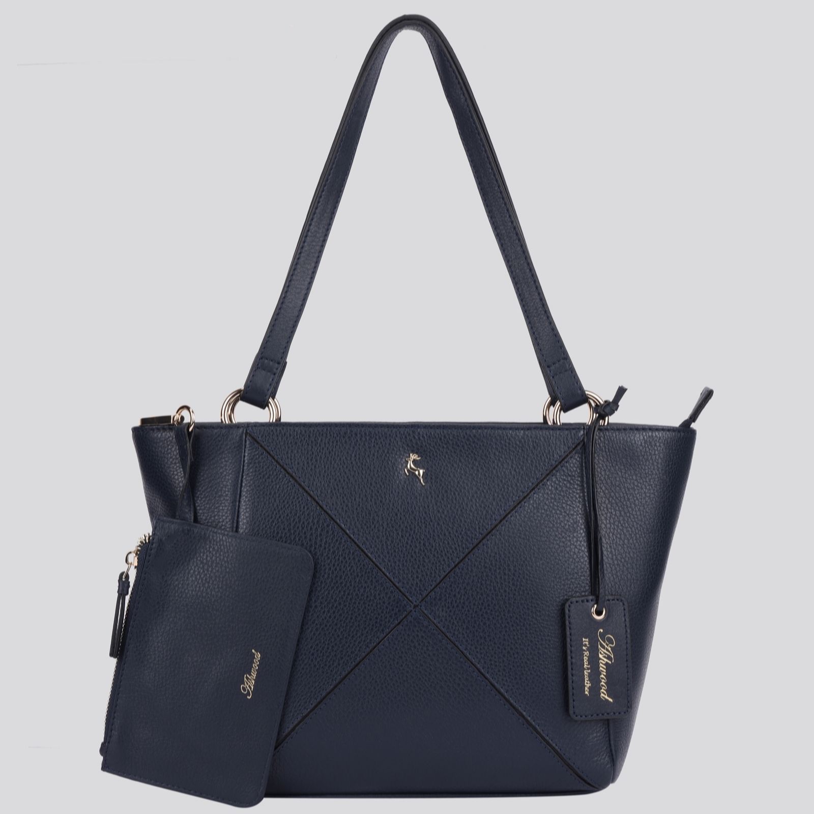 Outlet Ashwood Leather Shoulder Tote Bag