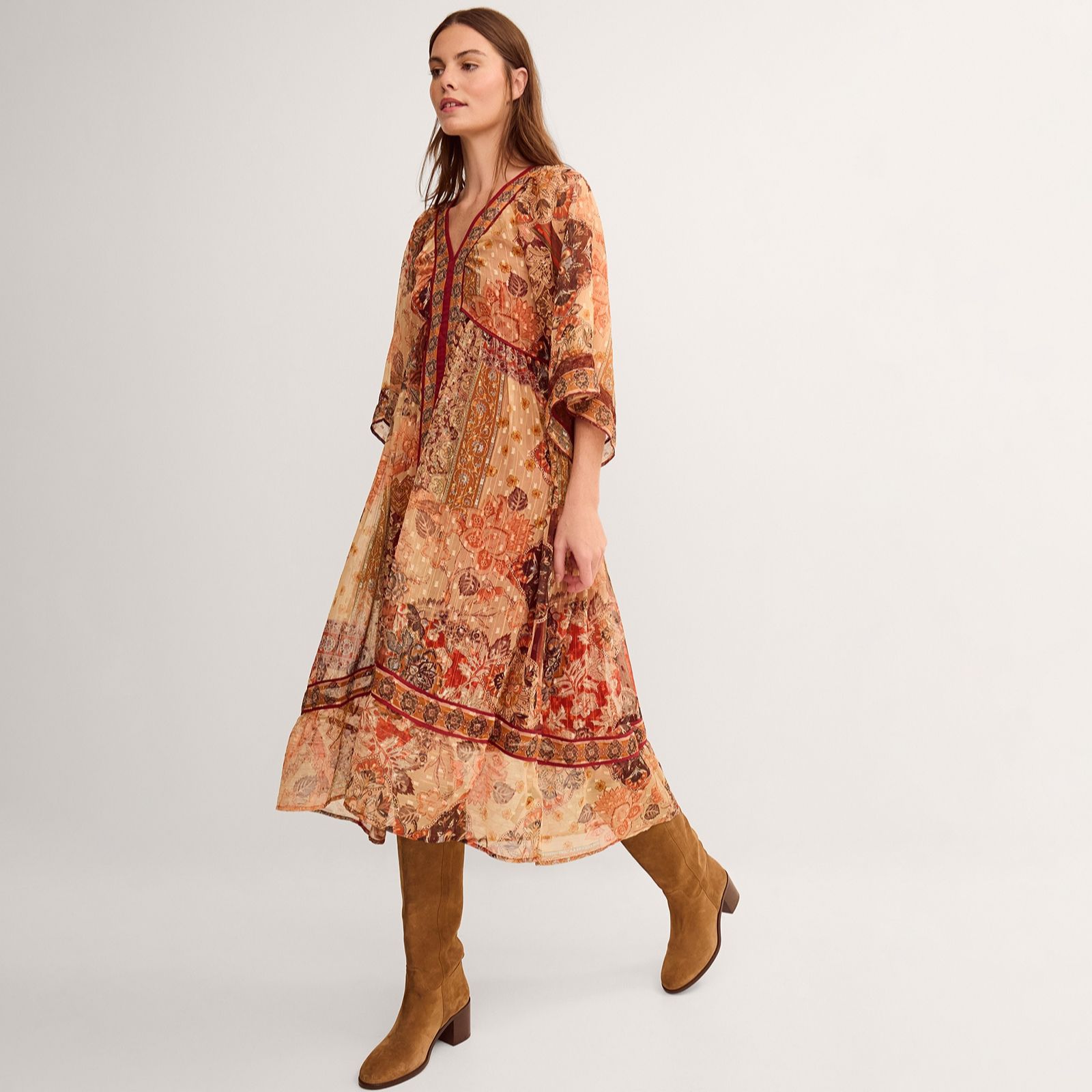 Monsoon Evelina Print Dress