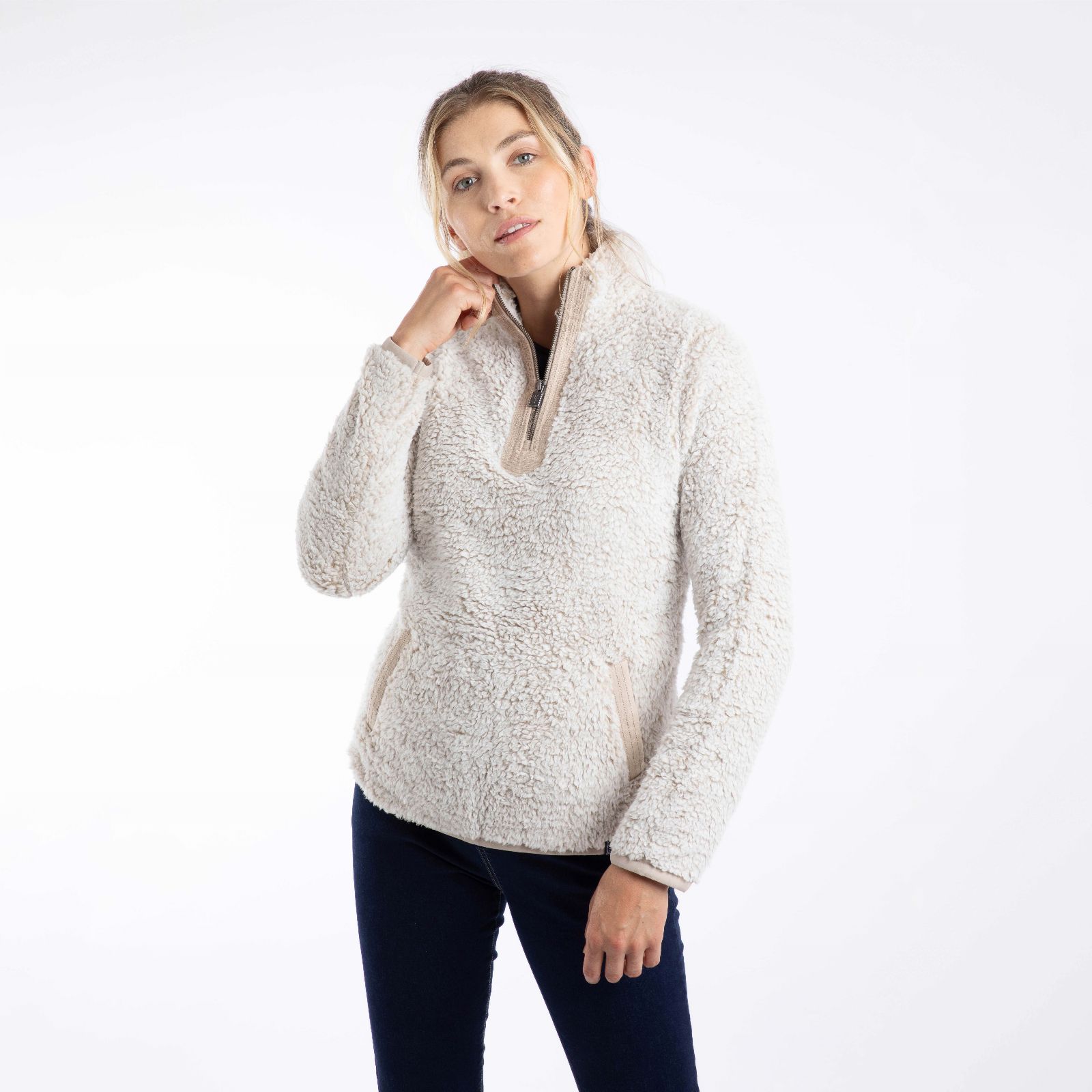 Weird Fish Madi Cosy Quarter Zip Fleece
