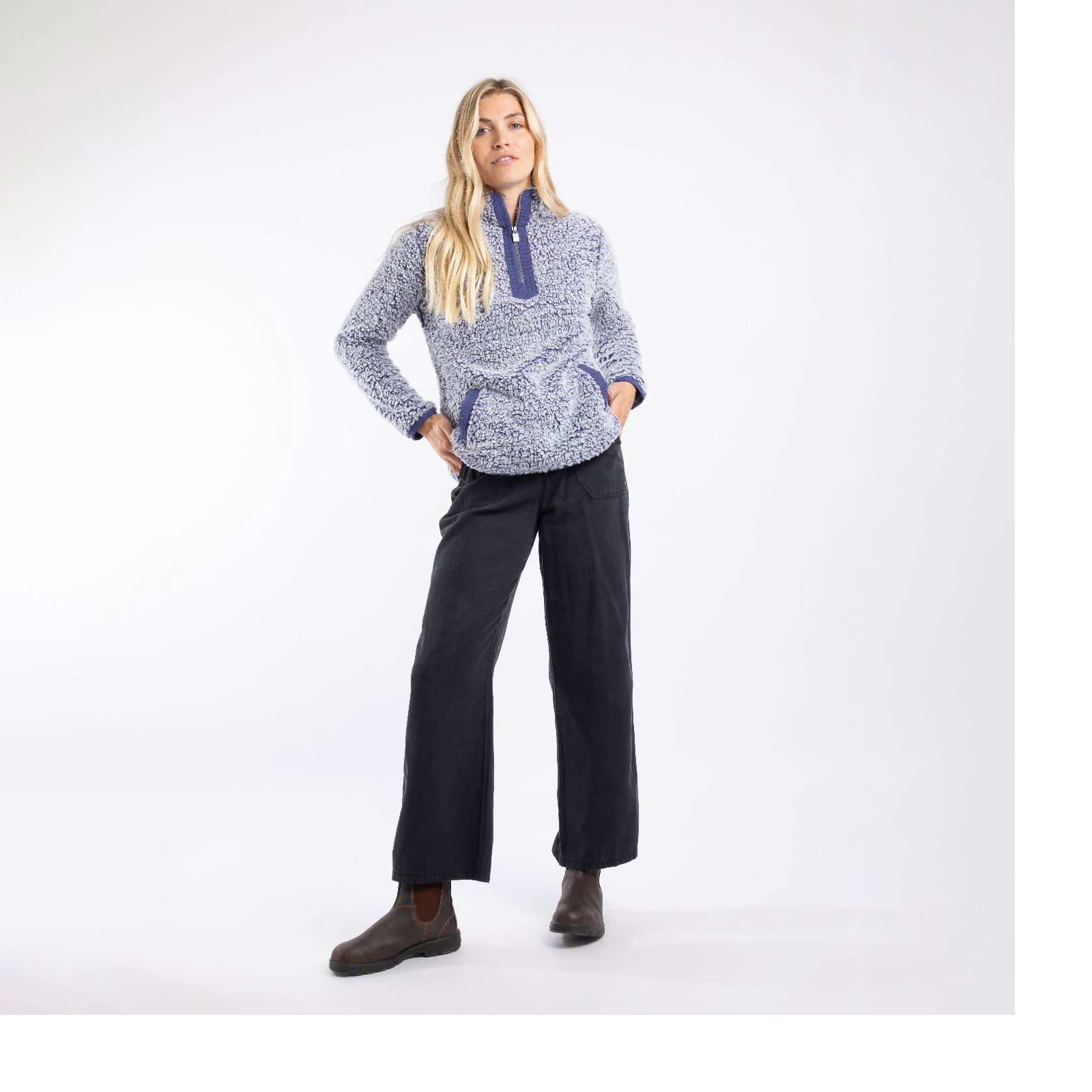 Weird Fish Madi Cosy Quarter Zip Fleece