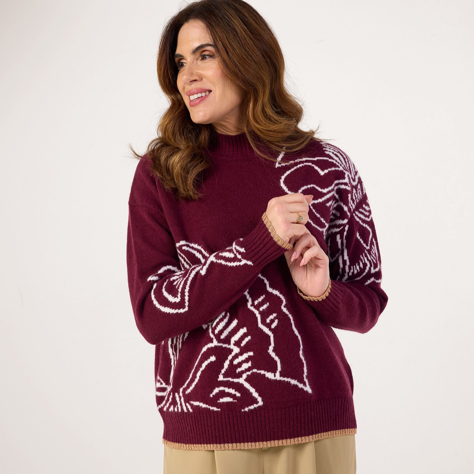 Izabel London Floral Jumper