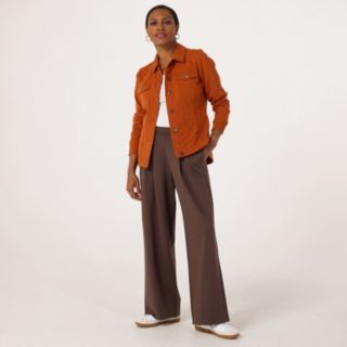 Denim & Co. Jersey Wide Leg Trousers Standard